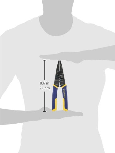 IRWIN VISE-GRIP Wire Stripping Tool, 8 Inch, Cuts 10-22 AWG, ProTouch Grip – Wire Cutter & Crimper