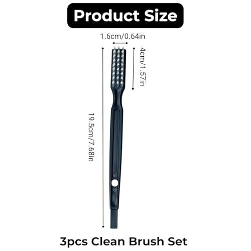 Omega Juicer Cleaning Brush 3-Pack - Replacement Bristles for 8003 8004 8006 VRT330 VRT350
