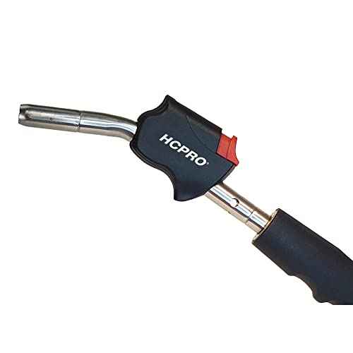 HCPRO HC-BZT5 MAPP Gas Torch Kit with 5ft Propane Hose Self-Igniting Swirl Flame Soldering Torch Head for HVAC Plumbing Welding Brazing Copper Pipe Repair Heating Tool