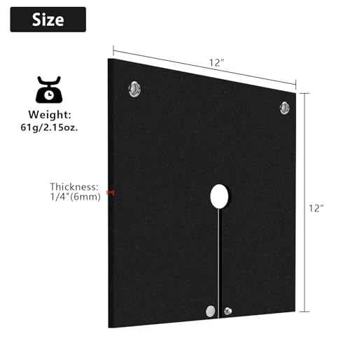 Graphite Carbon Welding Blanket Fireproof, Flame Resistant up to 3000¢µ Brazing Soldering Felt, Soldering Flame Retardant Protective Mat, Brazing Heat Shield for Torch, Plumbing, 12" x 12"