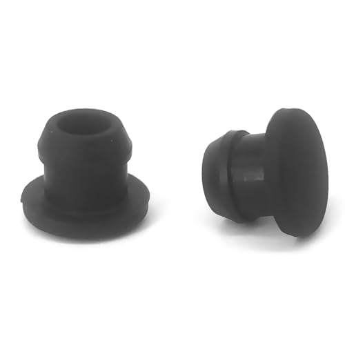 Alamic 20 Pack Silicone 1/4 Inch Hole Plugs Waterproof Sealing Rubber Fittings