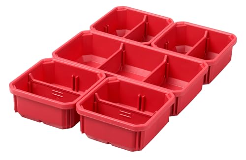 Milwaukee 5-Piece Low Profile Packout Bin Kit with Interior Dividers 48-22-8431/8436