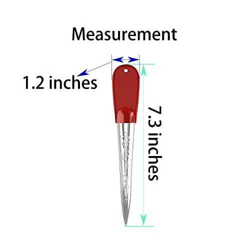 Wicker Repair Tool, Stainless Steel Prying Tool with Silicone Handle Cover, Dragon Pattern No Metal Burrs Rattan Pick for Patio Furniture Basket Fix/Webbing-30