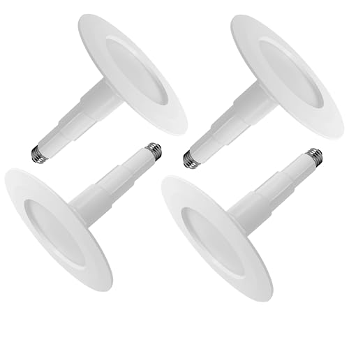 Jolux 4-Pack 5/6 Inch LED Recessed Can Lights, Soft White 2700K Retrofit Downlights