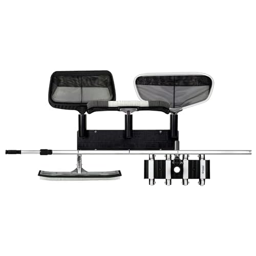 Poolmaster Outdoor Wall-Mounted Tool Organizer Rack, Heavy-Duty Garden Tool Holder and Swimming Pool Equipment Storage for Backyard, Fence, or Garage