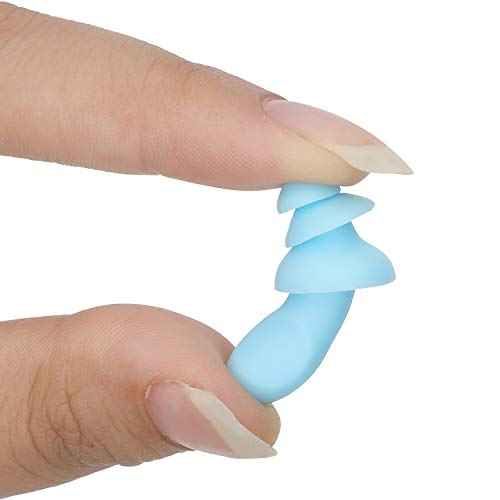 Bememo 20 Pairs Corded Ear Plugs Reusable Silicone Earplugs with String Shooting Range Swimming Noise Cancelling Reduction Hearing Protection for Sleep Work Construction