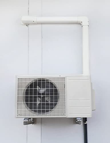 Plusluck White 3-Inch Wall Cover Line Cover Set for Mini Split PVC AC System