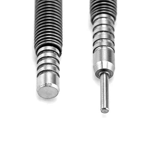 QWORK Pin Punches 1/32" & 1/16" Nail Set, Nail Setter and Hinge Pin Punch Set, 2 Pcs Double Head Spring Tool, 3500 PSI Strike Force Door Pin Removal Tool,