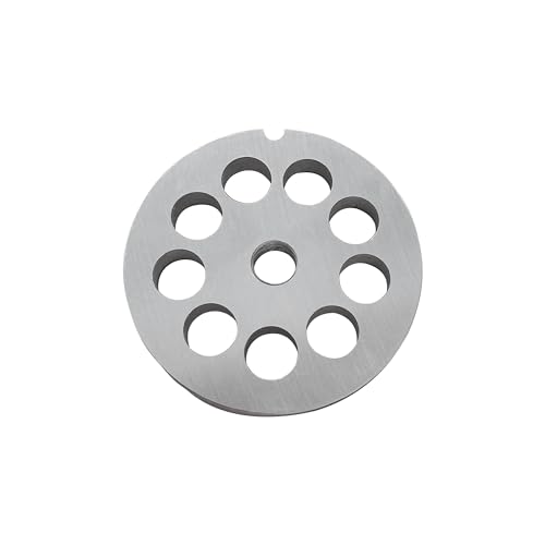 #12 Stainless Steel Meat Grinder Plate 70mm Replacement Disc – 10mm Center Hole (12mm Plate) – OUSTUE