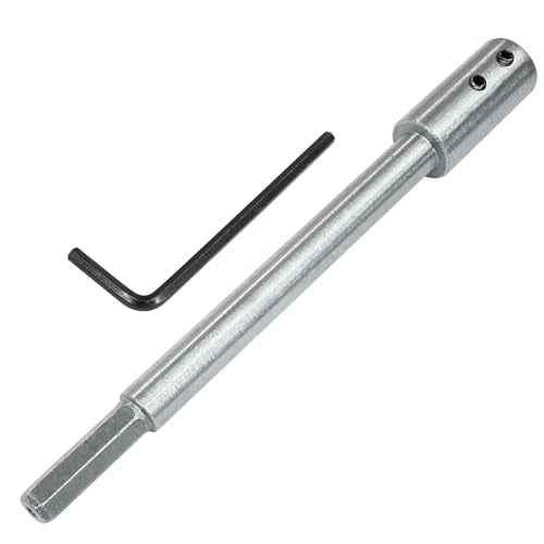 Litoexpe 7 Inch Extra Long Forstner Bit Extension for Adding Over 5-5/8 Inches of Drilling Depth to Your 3/8 Inches Round or Hex Shafts Forstner Bit for Wood Turners, Furniture and Construction