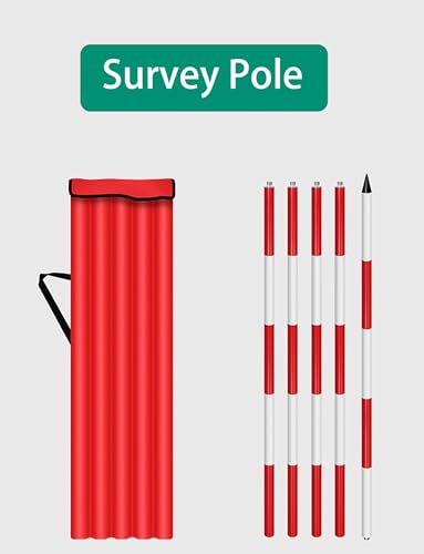 Aluminium Survey Pole 300cm/118.1in – Detachable Centering Rod for Construction & Engineering