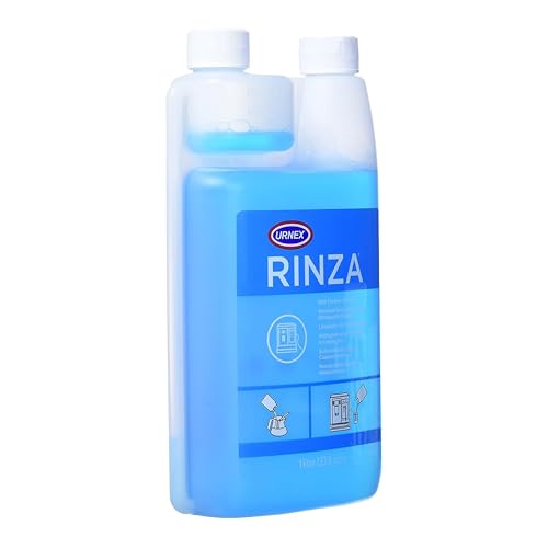 Urnex Rinza Alkaline Formula Milk Frother Cleaner - 33.6 oz (Dual-Chamber Bottle)