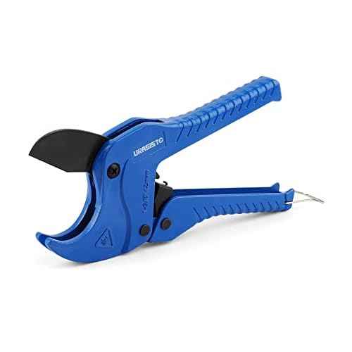 Ratchet-type Pipe and PVC Cutter, One-hand Fast Pipe Cutting Tool for Cutting 1-5/8 inch PVC PPR Plastic Hoses and Pipe, Suitable for Home Working and Plumber