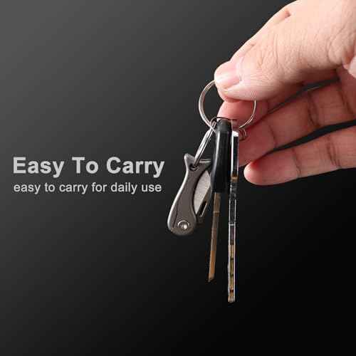 Titanium Alloy Small Pocket Knife for Women and Men, Mini Folding Knives, Cute EDC Box Cutter, Gifts Stocking Stuffers