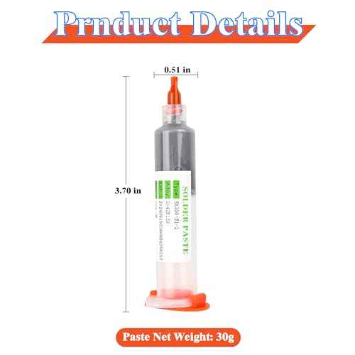 Leffo Sn42/Bi58 Lead Free Solder Paste No Clean, 138¡É Melting Point (20, Grams)