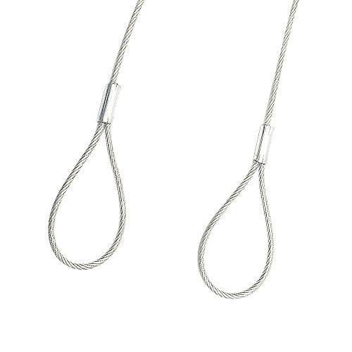 Safety Cable Lock 48¡¯¡¯ Long, Luggage Lock Safety Cable Lightweight Braided Stainless Steel by Ovener