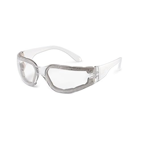 Gateway Safety 46FP79 Starlite FoamPRO Safety Glasses, Clear Anti-Fog Lens, One Size, Clear Temple (Pack of 10)