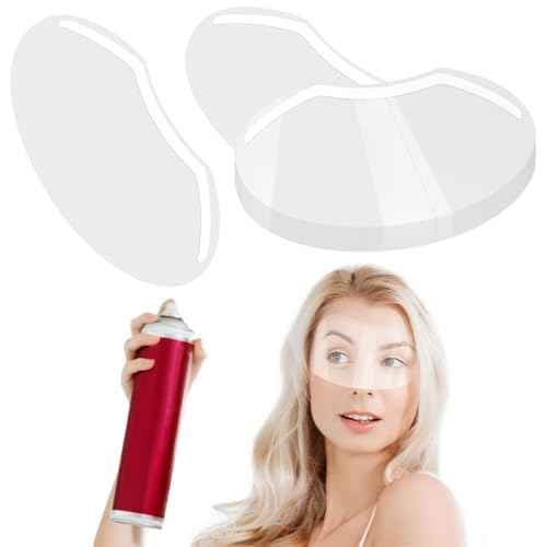 EBANKU Face Eye Shield, 50 Pcs Plastic Shower Shield Visor Eye Protector Makeup Protective Eyebrow for Adults Haircut Hairspray