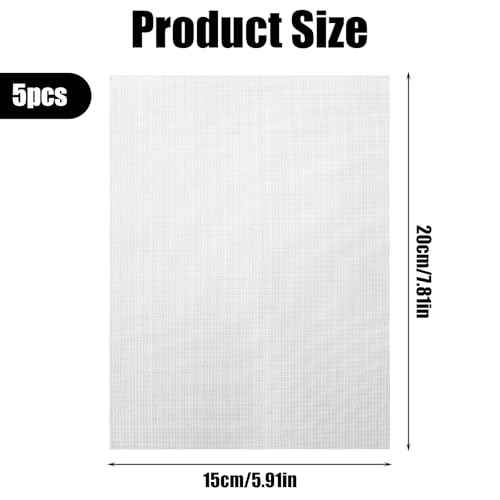 5 Pcs Welding Mesh Reinforcing Stainless Steel Wire Mesh Screen for Thermoplastic Repairs Silver Plastic Wire Mesh Plastic Weld Kit for Plastic Welding Car Repairing, 5.9 x 7.9inch