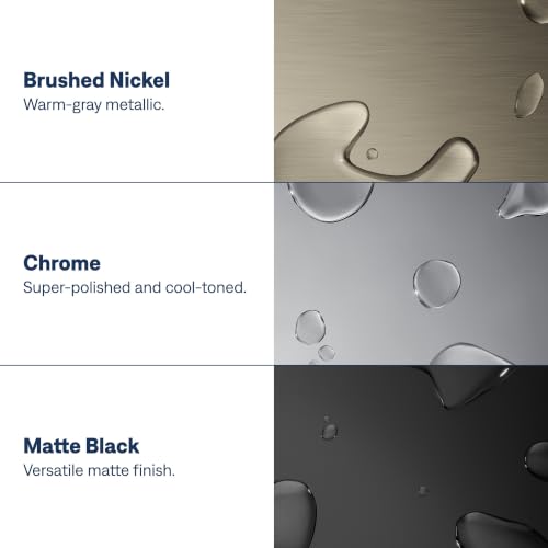 Moen Genta LX Matte Black Shower Handle - Pressure Balancing Valve, Pack of 1, 7.87 x 7.72 in