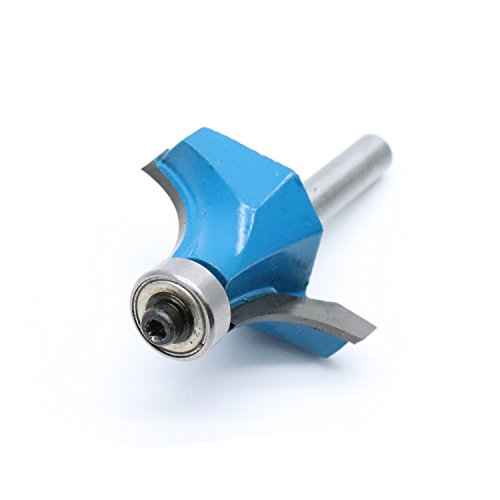 Round Over Edging Router Bit 1/4" Shank 1/2" Cutting Radius Bearing Guide Corner Rounding Router Bit