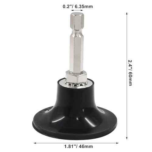 Hordion 2 Inch Disc Pad Holder, Roll Lock Disc Pad Quick Change Disc Adapter Sanding Disc Holder with 1/4" Hex Shank for Polishing Sanding Surface Preparation