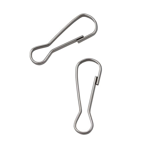 25mm Spring Hooks Pack of 100 Small Snap Clip Hooks for Crafts, Lanyards, Keychains