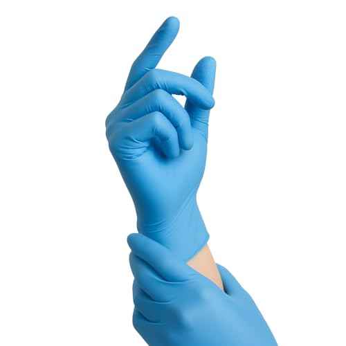 Nitrile Exam Gloves, Disposable Gloves Latex Free for Medical Care, First Aid, Cleaning, Food Prep,100 Count, Blue