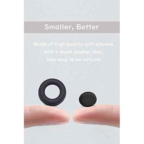 OPUGIT Silicone Eyeglasses Temple Grips, Mini Round Eyewear Retainer, Anti-Slip Glasses Retainer, Frame Grips for Spectacle, Sunglasses, Glasses, Eyewear, 10 Pairs, Clear