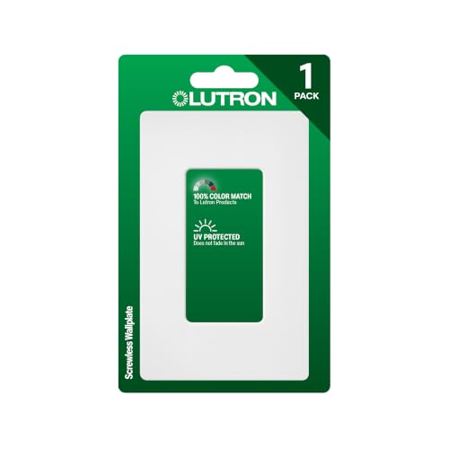 Lutron Claro Snow Satin 1-Gang Wall Plate Cover - Pack of 1