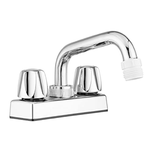 Pacific Bay Lynden Utility Faucet - Swivel Stainless Spout Chrome - Faucet Variation