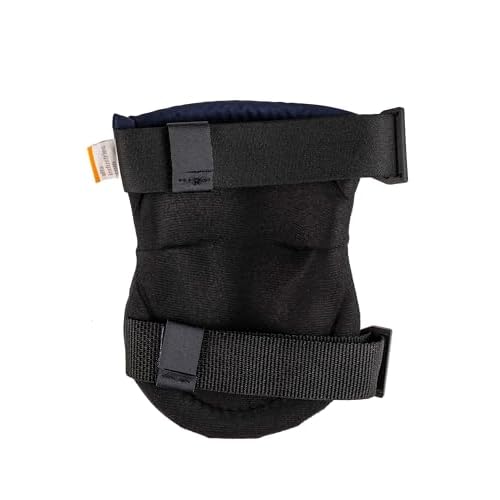 ALTA 50903 AltaPRO Knee Protector Pads, Navy Cordura Nylon Fabric, AltaLOK Fastening, Hard Cap, Round, White (One Pair)