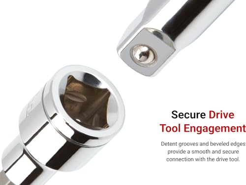 TEKTON 1/2 Inch Drive Shallow 24mm 6-Point Socket - Large Markings
