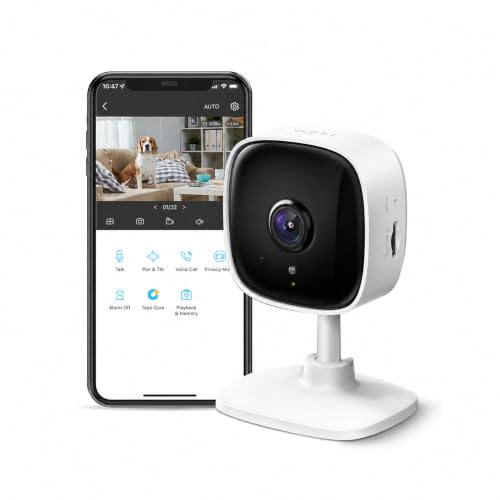 Tapo 1080P Indoor Security Camera Baby & Pet Monitor, 1-Pack, White