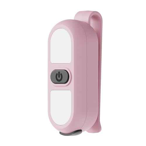 Nurse Light LED Clip On Flashlight Running Light Rechargeable Safety Lights for Walking at Night Outdoor Nursing Night Shift Light Bright Lightweight Portable Gift Pink