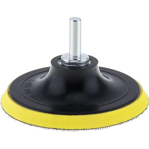 Yakamoz 2Pcs 5 Inch Hook and Loop Backing Pad Sanding Holder Polishing Backer Plate with M14 Thread to 8mm Adapter for Orbital Sander Buffer Polisher