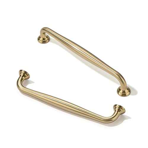 TUNNY 10 Pack Cabinet Handles-6.3"/160mm Screw Spacing Champagne Bronze Furniture Hardware Handles for Kitchen Cabinets Bedroom Dresser Wardrobe Cabinet Pulls