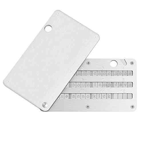 Crypto Steel Seed Storage, Bitcoin Wallet Cryptocurrency Seed Backup, Cold Hardware Wallet Seed Phrase, Supports up to 24 words