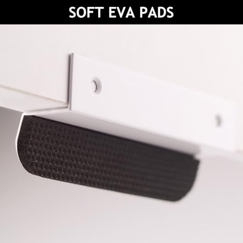 RVPEKUPE White 4-Inch Under Cabinet Toe Foot Pull - Hands-Free Cabinet Handle