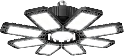 ISKYDRAW 1 Pack Garage LED Light 240W 24000LM Ceiling Fixture Adjustable Panels