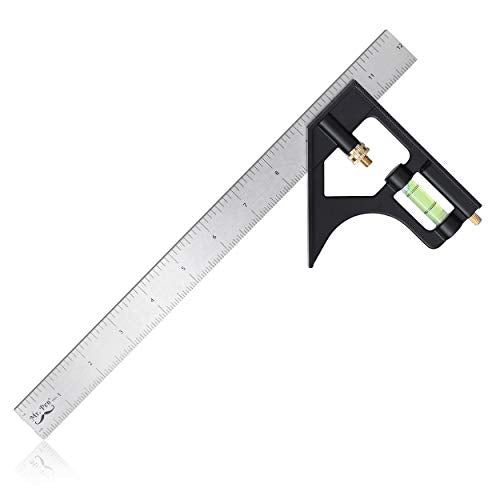 Mr. Pen 12" Combination Square – Heavy Duty Carpentry Tool, Black