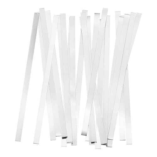 MECCANIXITY Pure Nickel Strip 0.1mm x 4mm x 100mm Battery Soldering Tab Nickel Solder Tab for Battery Pack and Spot Welding 20 Pcs
