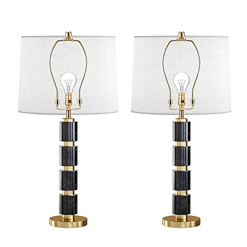 Saangseon 9 Inch Polished Brass Lamp Harp Pack of 2 Light Duty for Table & Nightstand Lamps