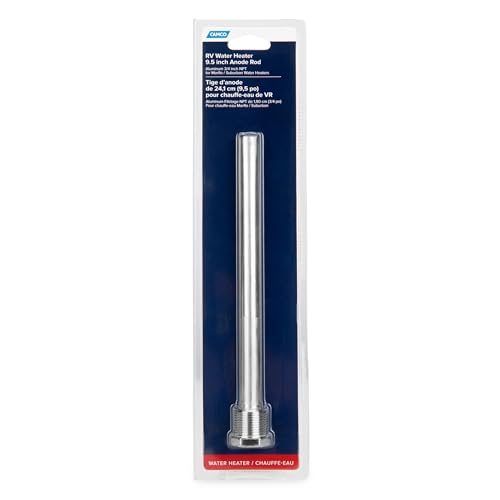 Camco Aluminum RV Water Heater Anode Rod 3/4 Inch NPT - Fits Suburban/Mor-Flo 9.5 Inch