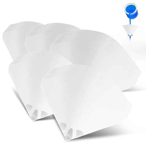 100 Pack of Paint Strainers, Paint Filter Paper Cone Screen Filters, 190 Micron Ultra-Flow Nylon Fine Mesh for Paint Spray Guns,Cars, Furniture, DIY Painting