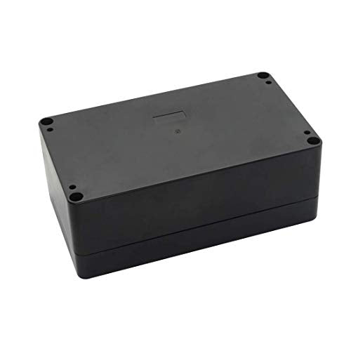 LeMotech 6.2 x 3.5 x 2.4 Inch Waterproof ABS Plastic Junction Box IP65 Black (Pack of 1)