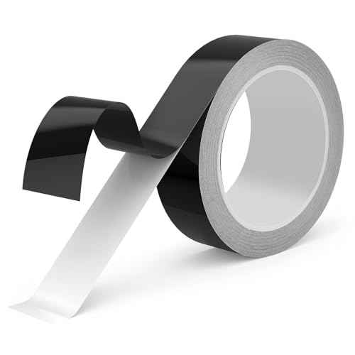 Full Blackout Tape - 1.18in x 66ft - Blocks Light for Electronics, LED Indicators, Window Shading and Lamp Strips - Dimming Backlight Sheet - Shield Glare and Create Darkness - 100% Coverage.