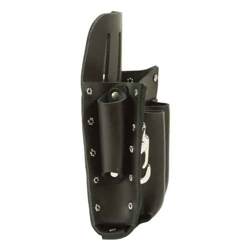 Klein Tools 5126 Leather Tool Pouch with Knife Snap, 5-Pocket
