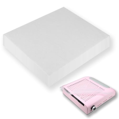 300 Sheets Nail Dust Collector Filter Paper: Disposable Dust Vacuum Filter for Most Nail Dust Fan Extractor Machine, Dust Cleaner Replacement Filter Paper Nail Tech Supplies Accessories for Home Salon