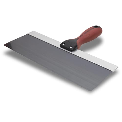 MARSHALLTOWN DuraSoft II Taping Knife, 12 Inch Blue Steel Blade, For Drywall Finishing, 4512D